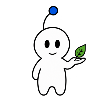 EFTAGO-Figur hält ein junges Blatt in der Hand